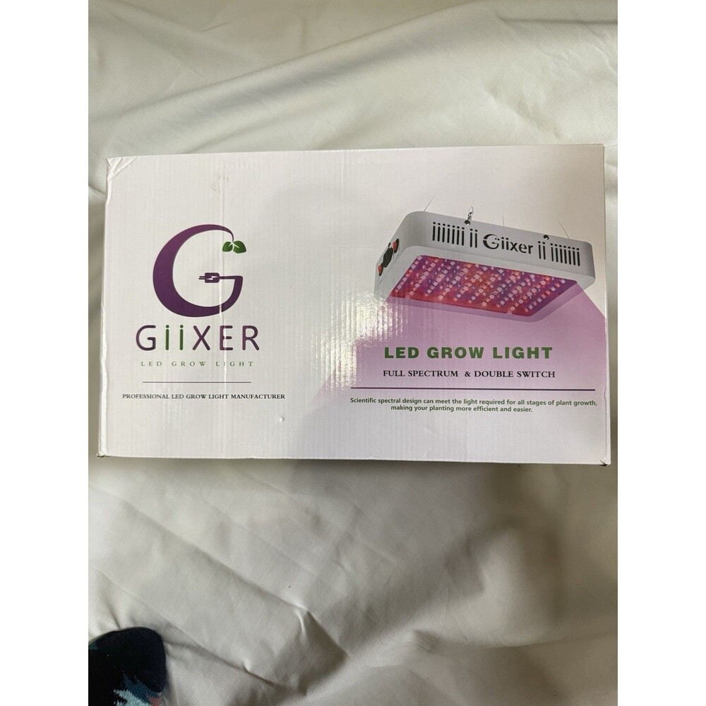 Giixer 1000W LED Grow Light,Dimmable Full Spectrum Grow Light Hydroponic  NEW